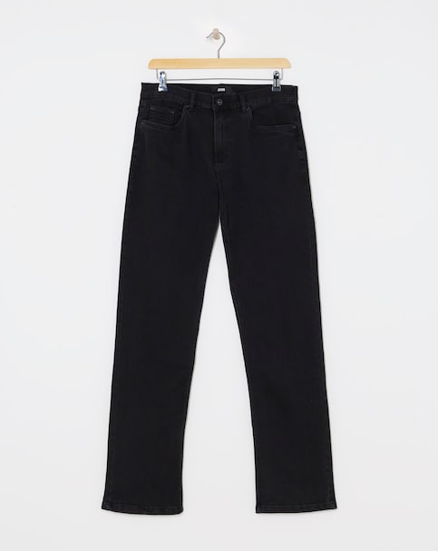 Black Loose Fit Stretch Jeans