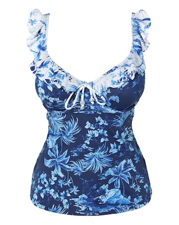 Figleaves Lisbon Frill Tankini Top