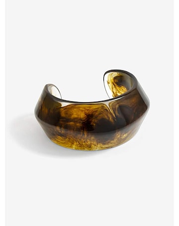Jon Richard Green Resin Cuff Bangle
