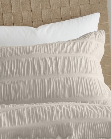 Catherine Lansfield Seersucker Duvet Cover Set