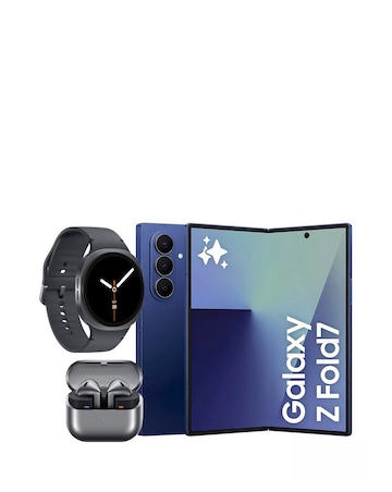 Samsung Z Fold7 256GB 5G Blue Shadow, Watch8 44mm BT Graphite and Buds3