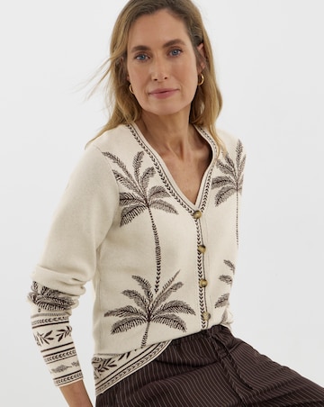 Graphic Knitted Cardigan