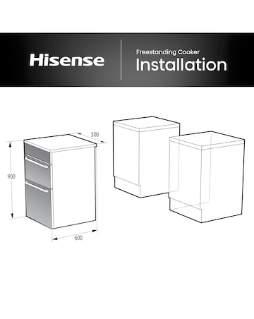 Hisense HDCEC5C10W 50cm Electric Double Cooker - White
