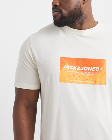 Jack & Jones Charge Logo T-Shirt 2 Pack - Multi