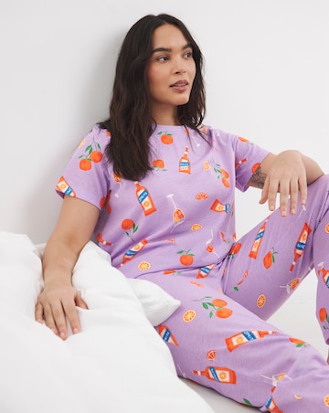 Simply Be Value Pyjama Set Spritz Print