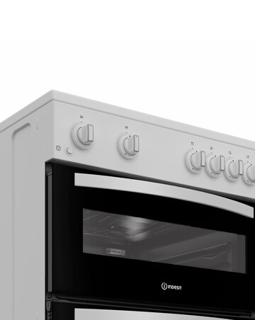 Indesit ITG6GW 60cm Gas Twin Cooker - White + Installation