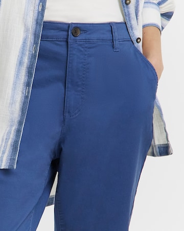 Cotton Cropped Trouser with Stretch