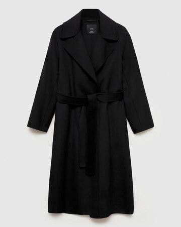 Mango Wool Coat with Tie Waist