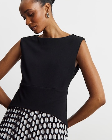 Joanna Hope Chiffon Skirt Jersey Dress