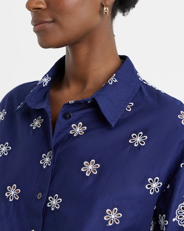 Embroidered Border Shirt