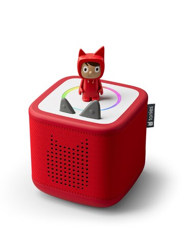 Toniebox 2 Sunset Red Starter Set and 2 Peppa Pig Audio Characters Bundle