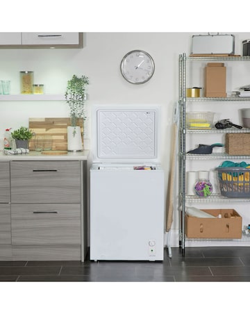 Abode A142CF0E1W Chest Freezer 142L White + Install