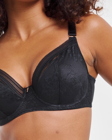 Fantasie Fusion Lace Plunge Wired Bra Black