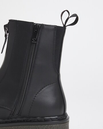 Heavenly Feet Oberon Zip Chunky Boot Wide Fit