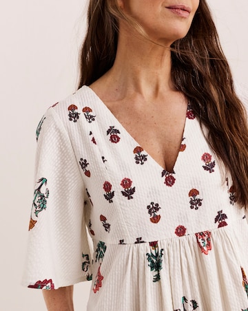 Julipa Textured Printed Midi Dress