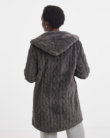 Pretty Secrets Cable Fleece Lounge Cardigan