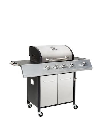 Charles Bentley 4 Burner Gas BBQ with Side Burner Bundle