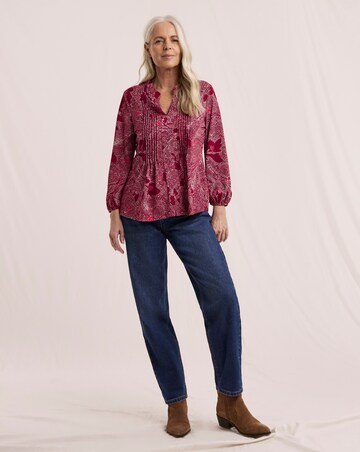 Julipa Pintuck Printed Top