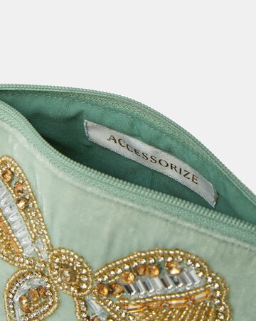 Accessorize Bow Velvet Coin Purse
