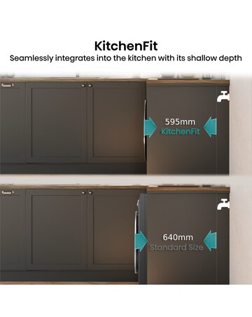 Hisense KitchenFit 5i Series WF5I1245BBR 12kg Washing Machine - Black