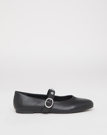 Optimism Studded Mary Jane Ballerina Shoes - Wide Fit (E)