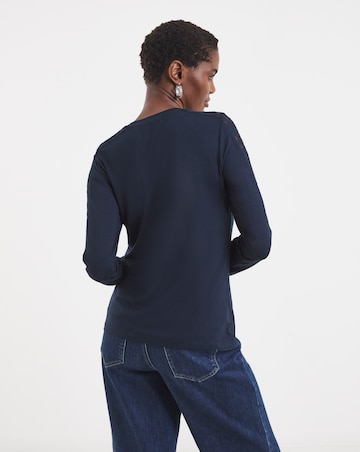 Lace Sleeve Long Sleeve Top