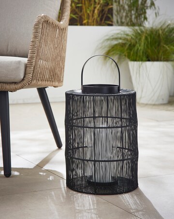 Ivyline Portofino Wirework Lantern H34cm W24cm
