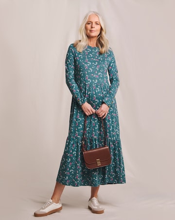 Julipa Tiered Midi Jersey Dress