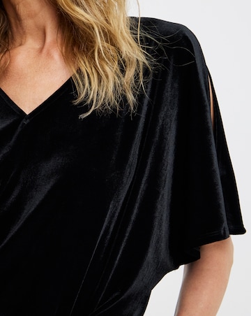 Velvet Split Sleeve Top