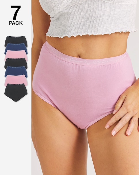 Pretty Secrets (7 Pack) Days Of The Week Full Fit Brief Knickers