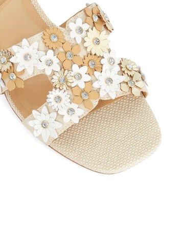 Dune Loupe Embellished Leather Sandals - Standard Fit (D)