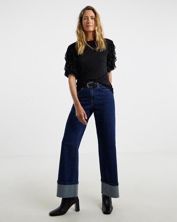 Ruffle Sleeve Puff Top