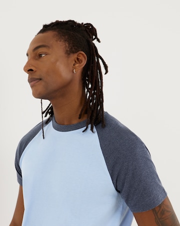 Raglan Marl T-Shirt And Short Pyjama Set