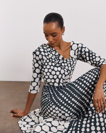 Joanna Hope Pleated Jersey Dress