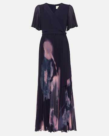 Phase Eight Abigail Printed Pleat Maxi Dress