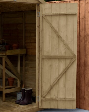 4LIFE Apex Shed 7x5 - Double Door - 2 Window (Home Delivery)