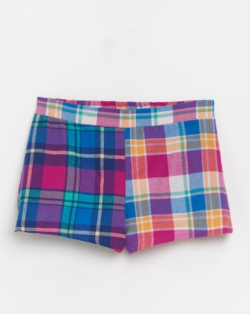 Cotton Rich 3 Piece Flannel Pyjama Shortie Set