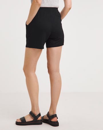 Black Jersey Shorts