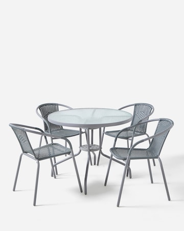 Rattan 4 Seater Dining Set