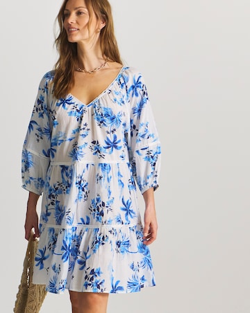 Figleaves Lisbon Tiered Mini Beach Dress
