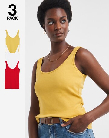 Pure Cotton 3 Pack Vests