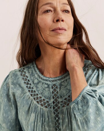 Julipa Textured Trim Detail Blouse