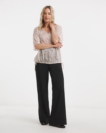 Linen Look Tie Side Top