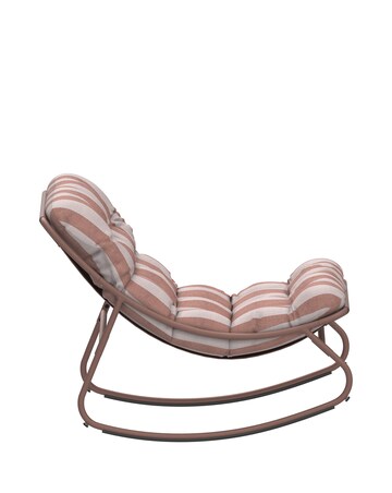 Charles Bentley Truffle Stripe Rocking Chair