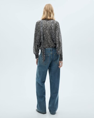 Mango Leopard Print Blouse