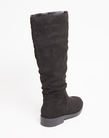 Evren Ruched Boot - Wide Fit (E) & Standard Calf