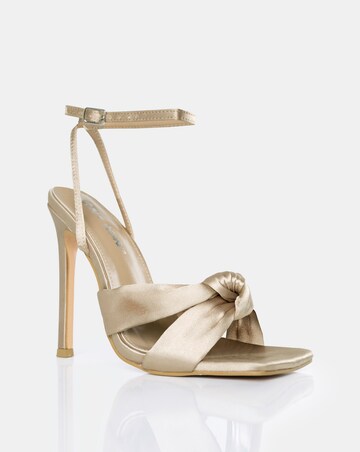 Public Desire Ffion Satin Bow Wide E Fit