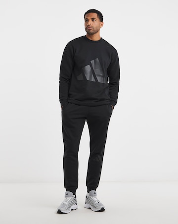 adidas Fleece Big Logo Crew Neck Tracksuit