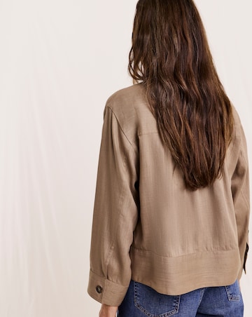 Julipa Petite Linen Mix Detail Jacket