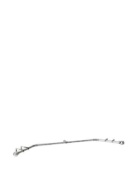 28mm Bay Window Eyelet Curtain Pole with Ball Finials